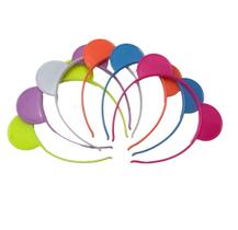 Kit 6 un Tiara Arco Colorido c/ Orelhinhas Festa Carnaval