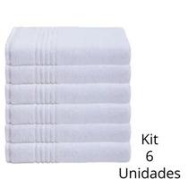 Kit 6 Un Toalha De Rosto Camesa Confort Branca 45cmx70cm Macia Alta Absorvição Para Hotéis e Pousadas Kit 6 Un Toalha De Rosto Camesa Confort Branca 45cmx70cm Macia Alta Absorvição Para Hotéis e Pousadas