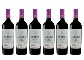 Kit 6 Un Vinho Aurora Varietal Petit Verdot 750 ml