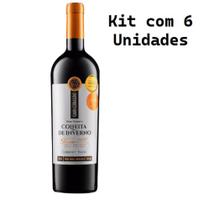 Kit 6 Un Vinho Casa Geraldo Colheita de Inverno Gran Reserva Cabernet Franc 750 ml