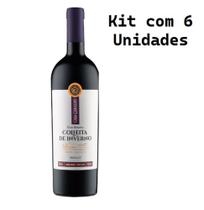 Kit 6 Un Vinho Casa Geraldo Colheita de Inverno Gran Reserva Merlot 750 ml