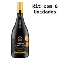 Kit 6 Un Vinho Casa Geraldo Colheita de Inverno Gran Reserva Pinot Noir 750 ml