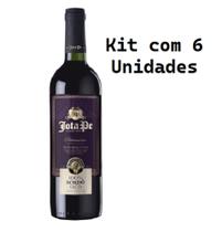 Kit 6 Un Vinho de Mesa Jota Pe Bordô Seco 750 ml
