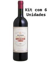 Kit 6 Un Vinho Don Guerino Origine 1880 Teroldego 750 ml