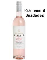 Kit 6 Un Vinho Don Guerino Sinais Rosé Malbec 750 ml