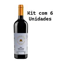 Kit 6 Un Vinho Fausto de Pizzato Violette Suave 750 ml