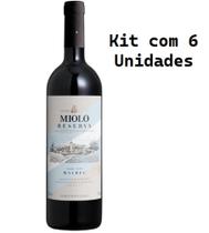 Kit 6 Un Vinho Miolo Reserva Malbec 750 ml