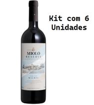 Kit 6 Un Vinho Miolo Reserva Malbec 750 ml Kit 6 Un Vinho Miolo Reserva Malbec 750 ml