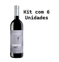 Kit 6 Un Vinho Pizzato Nervi Reserva Tannat 750 ml
