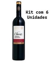Kit 6 Un Vinho Salton Classic Reservado Cabernet Sauvignon 750 ml