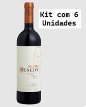 Kit 6 Un Vinho Salton Desejo Merlot 750 ml