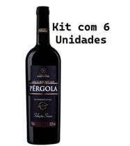 Kit 6 Un Vinho Tinto Suave Seleção Pérgola 750 ml