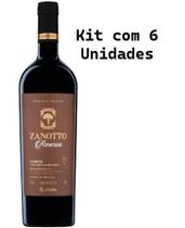 Kit 6 Un Vinho Zanotto Reserva Corte 750 ml