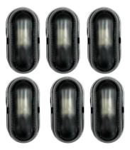 Kit 6 Und Arandela Luminária De Jardim Preta Sem Grade Opl Preto Kit 6 Und Arandela Luminária De Jardim Preta Sem Grade Opl Preto