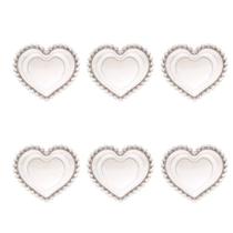 Kit 6 Und Bowl De Coração Cristal Para Sobremesa Decoração Kit 6 Und Bowl De Coração Cristal Para Sobremesa Decoração