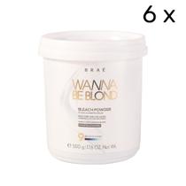 Kit 6 Und. Braé Wanna Be Blond Pó Descolorante Capilar - 500g