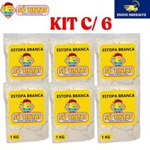 Kit 6 Und Estopas 1kg Multiuso Limpeza Polimento Automotivo Kit 6 Und Estopas 1kg Multiuso Limpeza Polimento Automotivo
