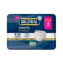 Kit 6 Und Fralda Geriátrica Bigfral Pants Premium Tamanho P/m 16 Und