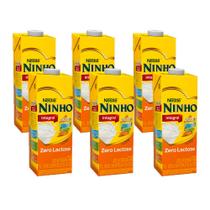 Kit 6 Und Leite Ninho Integral Zero Lactose 1l