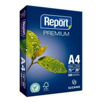 Kit 6 Und Papel A4 Suzano Report Premium Resma 500 Folhas