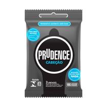 Kit 6 Und Preservativo Prudence Cabeção Formato Anatômico 3 Und