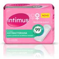 Kit 6 Und Protetor Diário Intimus Tecnologia Antibacteriana 15 Und