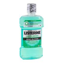 Kit 6 Und Solução Bucal Listerine Anti Cáries Zero Álcool Menta 500ml