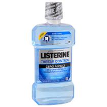 Kit 6 Und Solução Bucal Listerine Tártaro Control 0 Álcool Menta 500ml