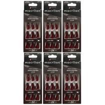 Kit 6 Unhas Postiças Bailarina Médio Licor UP710B - Macrilan Kit 6 Unhas Postiças Bailarina Médio Licor UP710B - Macrilan