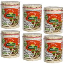 Kit 6 Uni Biscoito De Arroz Integral Grande Natural Life 80g