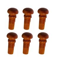 Kit 6 Unid Botão Violino 4/4 Olho Paris- Madeira Natural PHX Kit 6 Unid Botão Violino 4/4 Olho Paris- Madeira Natural PHX