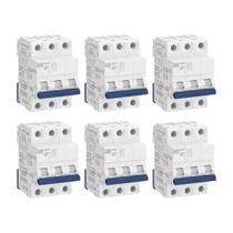 Kit 6 unid - weg disjuntor tripolar 10a (mdw-c 10a 3 polos) Kit 6 unid - weg disjuntor tripolar 10a (mdw-c 10a 3 polos)