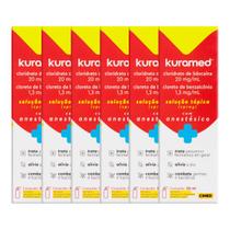 Kit 6 Unidades Antissépticos Kuramed Solução 50ml