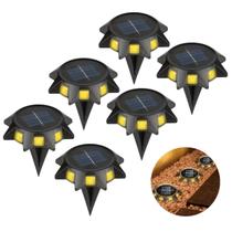 Kit 6 Unidades Arandela Solar Iluminação Jardim Área Externa Casa Decoração