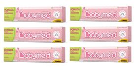 Kit 6 Unidades Babymed Rosa Pomada Para Assaduras 45G