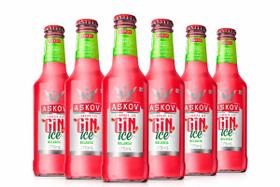 Kit 6 Unidades Bebida Ice Gin Melancia Long Neck 275ml - Askov Kit 6 Unidades Bebida Ice Gin Melancia Long Neck 275ml - Askov
