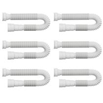 Kit 6 unidades - blukit sifão extensivo univ 72 cm.branco porca pp 030101