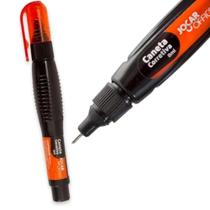 Kit 6 Unidades Caneta Corretiva Líquida Escolar Branco 8ML