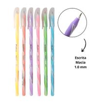 Kit 6 Unidades Caneta Esferográfica Twist Trend Tons Pastéis 1.0mm Escrita Média - Göller Kit 6 Unidades Caneta Esferográfica Twist Trend Tons Pastéis 1.0mm Escrita Média - Göller