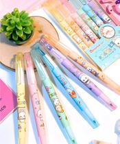 Kit 6 Unidades Caneta Ponta Dupla Brush Pen/Canetinha Q-1281