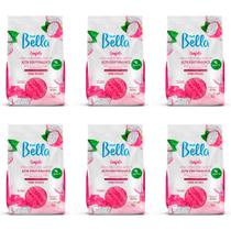 Kit 6 Unidades Cera Quente Depilatória Depil Bella Confete Alta Performance Pink Pitaya 1kg