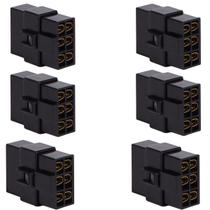 Kit 6 Unidades Conectores Technoise 6 Vias Com Trava P/ Som Kit 6 Unidades Conectores Technoise 6 Vias Com Trava P/ Som