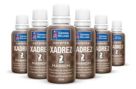 Kit 6 Unidades Corante Líquido Xadrez 50ml Marrom Sherwin Willians