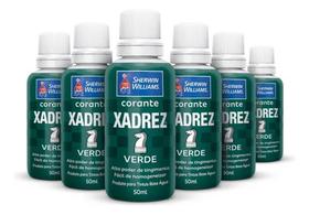 Kit 6 Unidades Corante Líquido Xadrez 50ml Verde Sherwin Willians