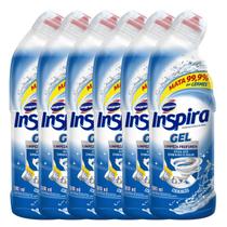 Kit 6 unidades Desinfetante Inspira Gel Limppano Marine 500ml