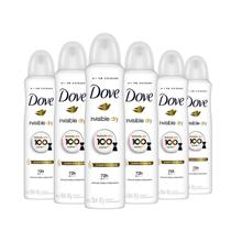 Kit 6 Unidades Desodorante Aerossol Dove Feminino Invisible Dry 150ml