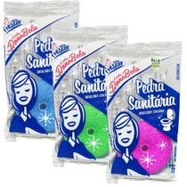 Kit 6 Unidades Detergente / Pedra Sanitária SORTIDOS DONABELA 22g Descarga Com Gancho Vaso Novo Frescor 2 DE CADA