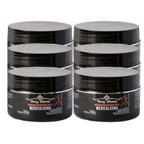 KIT 6 UNIDADES - Gel Unguento Massageador Preto Medicalkura 250g (PIERRY WERMON)