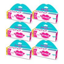 kit 6 Unidades Hidratante Labial Carmed Barbie Crystal Efeito Gloss 10g