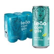 Kit 6 Unidades Ice Tea Limão Zero Com Gás 290ml Lata